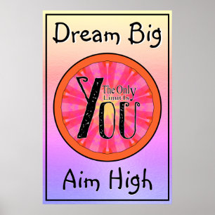 Das einzige Limit ist ein benutzerdefiniertes, Tex Poster