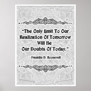 Das einzige Limit - positives Zitat Poster