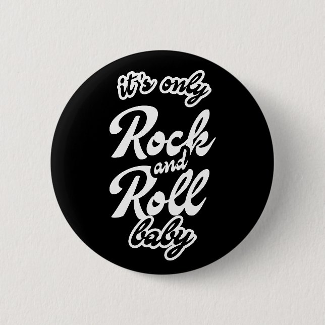 Das einzige Rock and Roll Baby Button (Vorderseite)