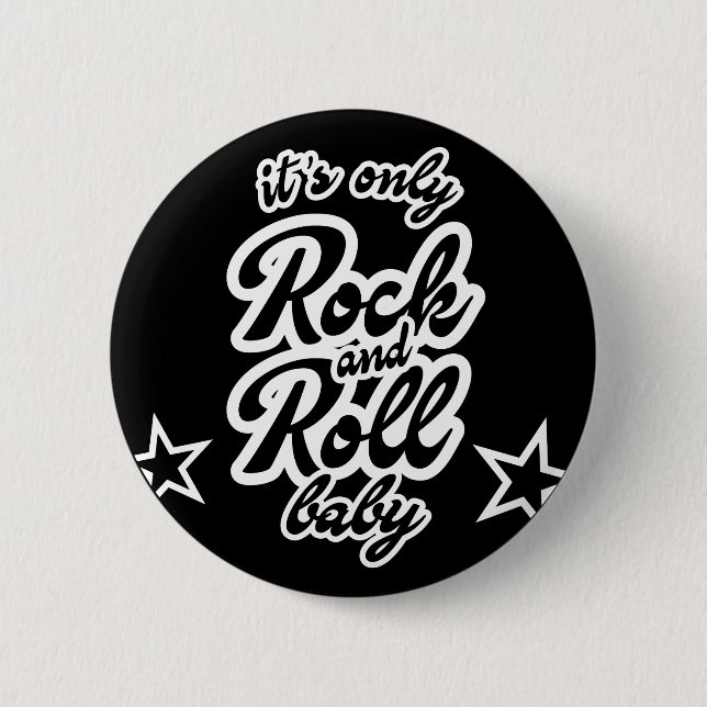 Das einzige Rock and Roll Baby mit Stars Button (Vorderseite)