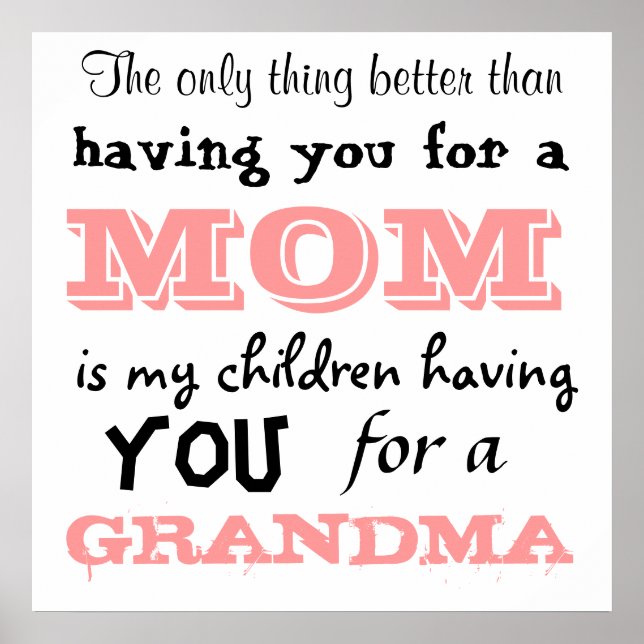 Das Einzige, was besser ist, als dich für eine Mam Poster (Vorne)