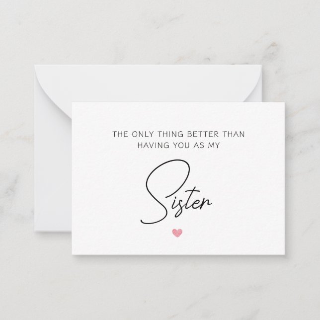 Das Einzige, was besser ist, als dich zu haben, Sc Mitteilungskarte (Vorderseite)