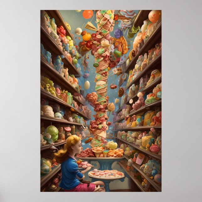 Das Eis- und Liliengeschäft für alle Poster (Vorne)