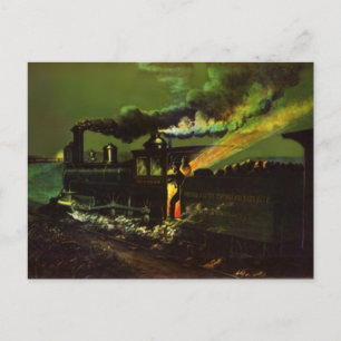 Das Eiserne Pferd sehen ~ Mitternachtszug POSTCARD Postkarte