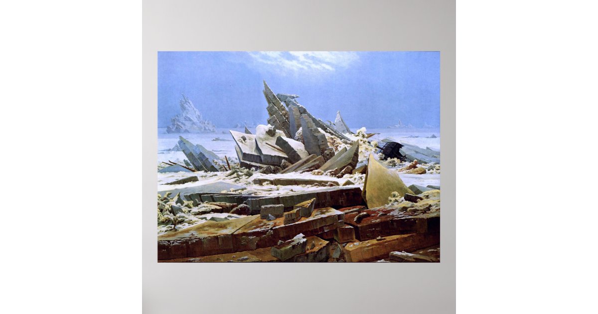 Das Eismeer, Caspar David Friedrich Poster | Zazzle.at