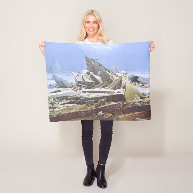 Das Eismeer (von Caspar David Friedrich) Fleecedecke (Beispiel)
