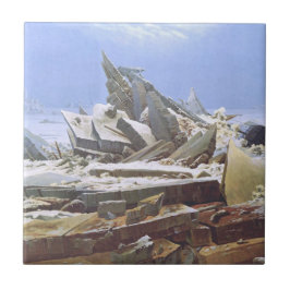 Das Eismeer (von Caspar David Friedrich) Fliese