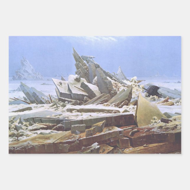 Das Eismeer (von Caspar David Friedrich) Geschenkpapier Set (Vorderseite)