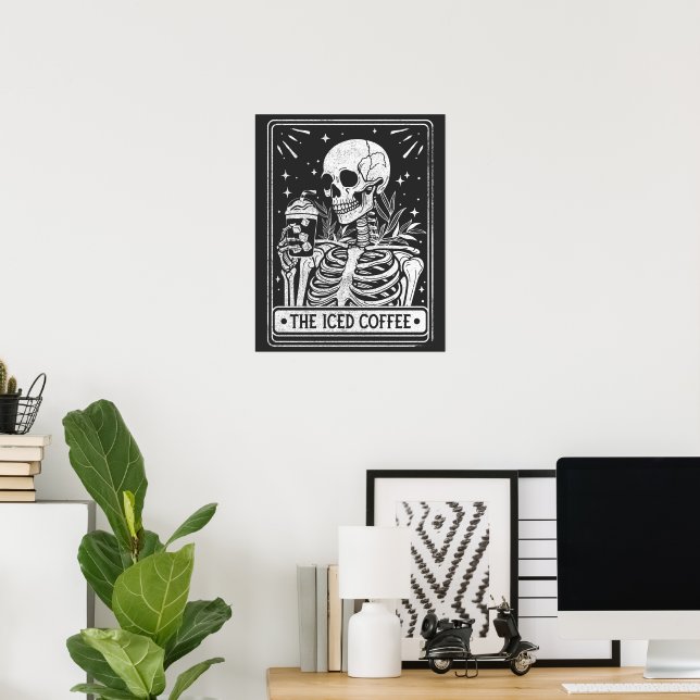 Das Eistotelkaffee zu Halloween-Coffee Lover Poster (Heimbüro)