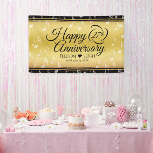 Das elegante 27. Musikfestival Banner
