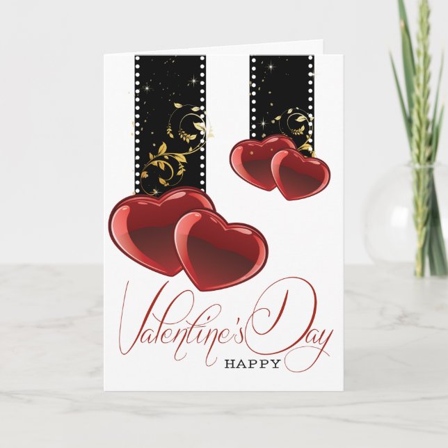 Das elegante Design des Valentinstag Feiertagskarte (Vorderseite)