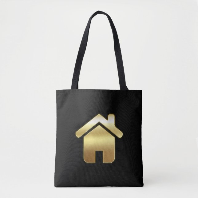 Das elegante Gold House Symbol Real Anwesen Design (Vorderseite)