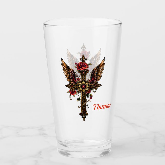 Das elegante Kreuz Glas (Vorderseite)