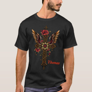 Das elegante Kreuz T-Shirt