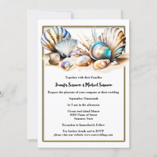 Das elegante Thema Wassersport am Strand Einladung