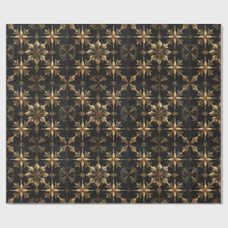 Das elegante Weihnachten - Schwarz Geschenkpapier