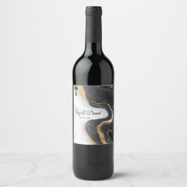 Das elegante Weinlabel Black and Gold Weinetikett