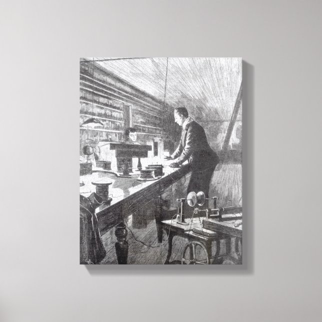 Das elektrische Licht Leinwanddruck (Vorderseite)