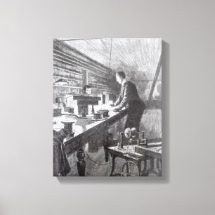 Das elektrische Licht Leinwanddruck