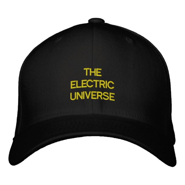 Das elektrische Universum Bestickte Baseballkappe (Vorderseite)