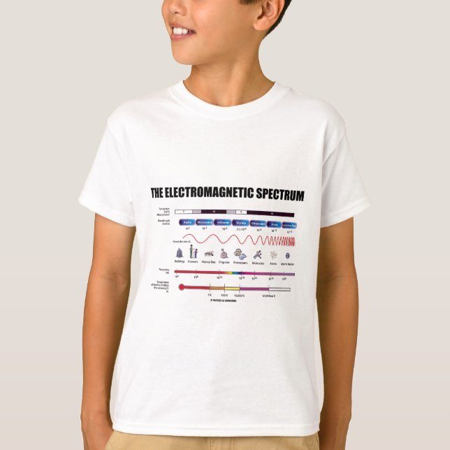 Das elektromagnetische Spektrum (Physik) T-Shirt (Vorderseite)