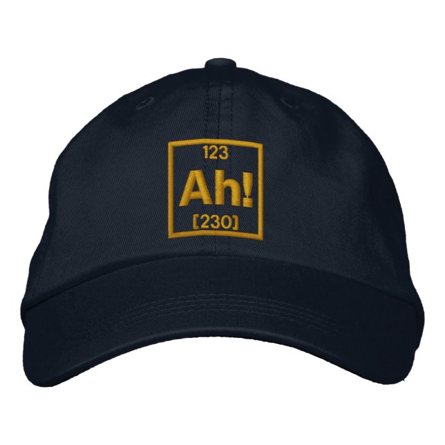 Das Element überraschender Stickerei Bestickte Kappe (Vorderseite)