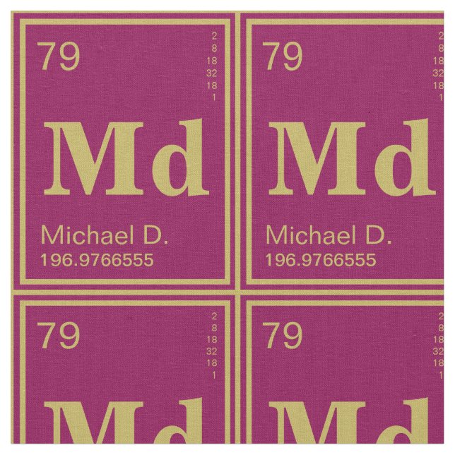 Das Element von Ihnen! Kundenspezifische Stoff (Nahaufnahme)