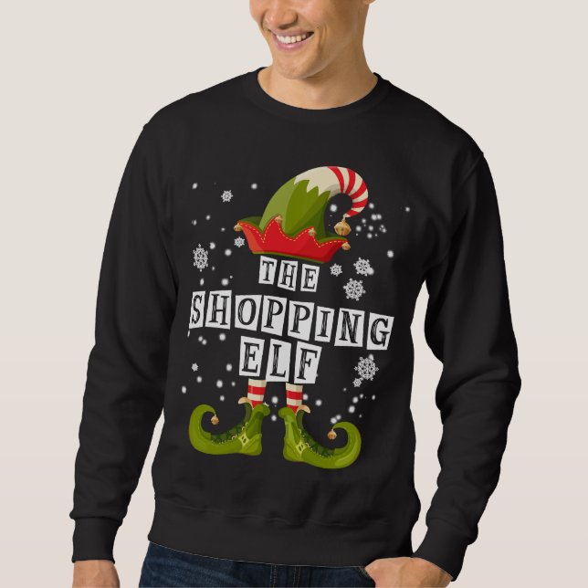 Das Elf, das die Familie zu Weihnachten passt Sweatshirt (Vorderseite)