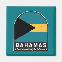 Das Emblem der Bahamas-Fahne erschütterte Vintag