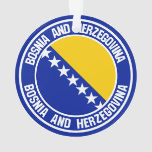 Das Emblem der Bosnien-Herzegowina-Runde Ornament