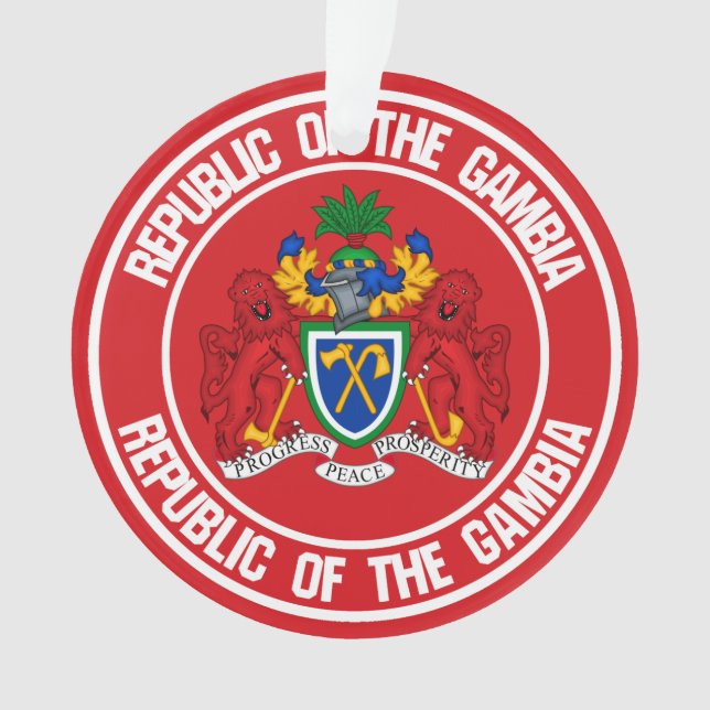Das Emblem der Gambia-Runde Ornament (Vorderseite)