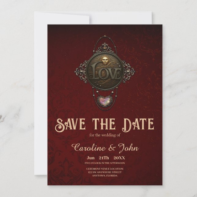 Das Emblem der Liebe. Save The Date (Vorderseite)