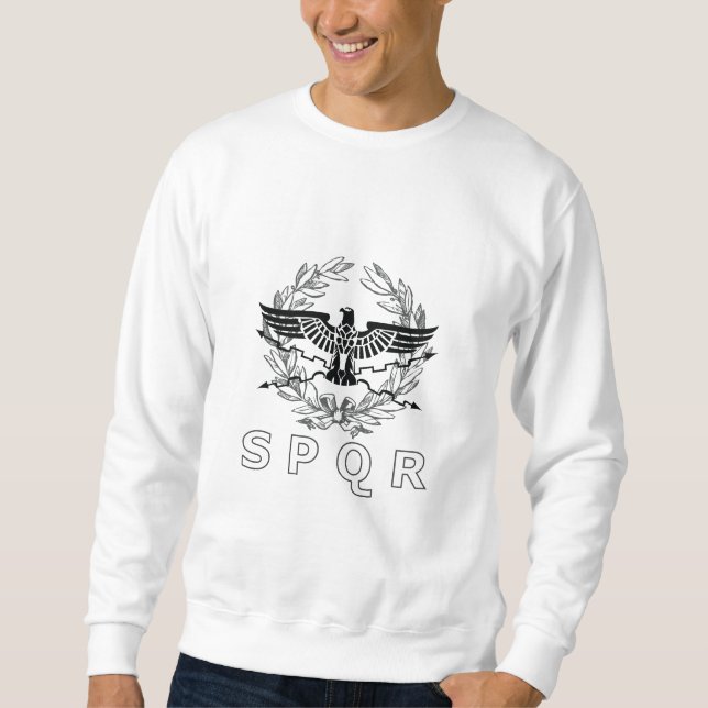 Das Emblem des römischen Reich-SPQR Sweatshirt (Vorderseite)