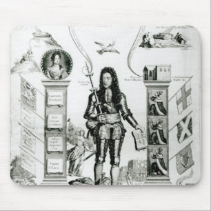 Das Emblem von England, im Oktober 1690 Mousepad