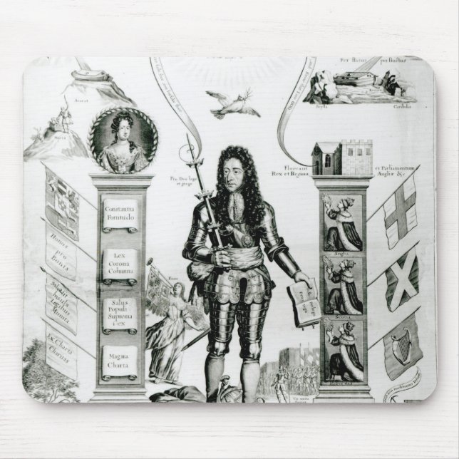 Das Emblem von England, im Oktober 1690 Mousepad (Vorne)