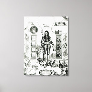 Das Emblem von England, Oktober 1690 Leinwanddruck