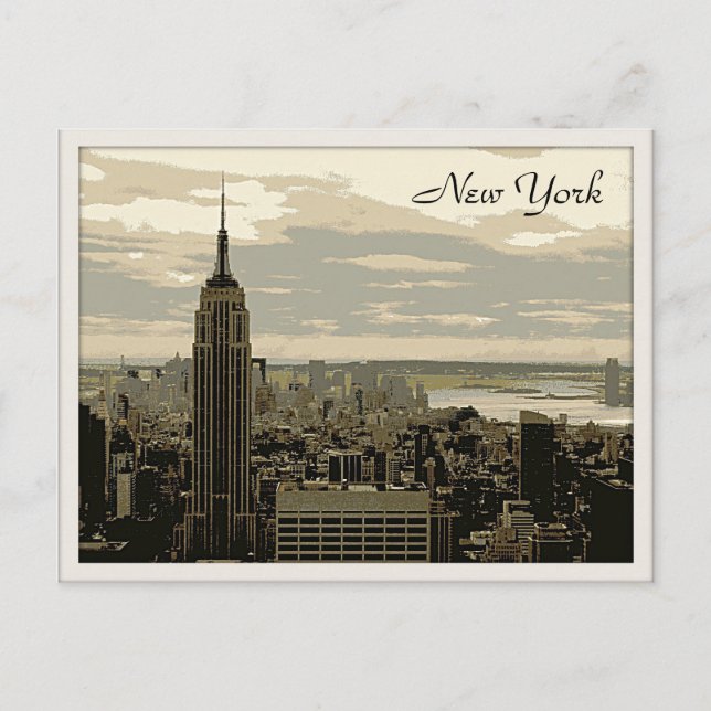 Das Empire State Building Postkarte (Vorderseite)