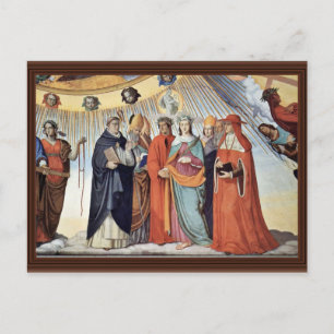 Das Empyrean und die Figuren aus den acht Himmelsr Postkarte