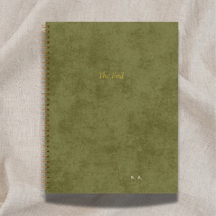 Das Ende   Benutzerdefinierter Storyteller-Grünjou Notizbuch
