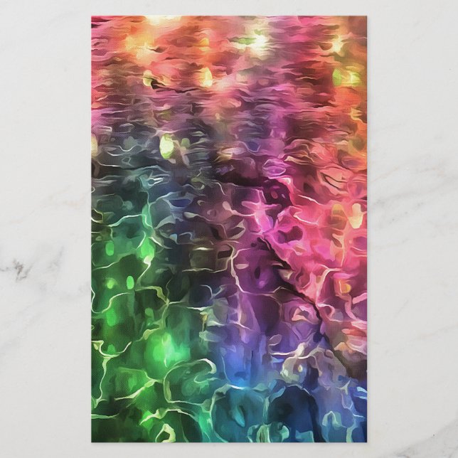 Das Ende der Abstrakten Rainbow-Kunst Briefpapier (Vorderseite)