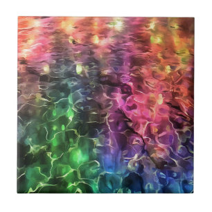Das Ende der Abstrakten Rainbow-Kunst Fliese