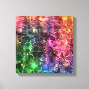 Das Ende der Abstrakten Rainbow-Kunst Leinwanddruck