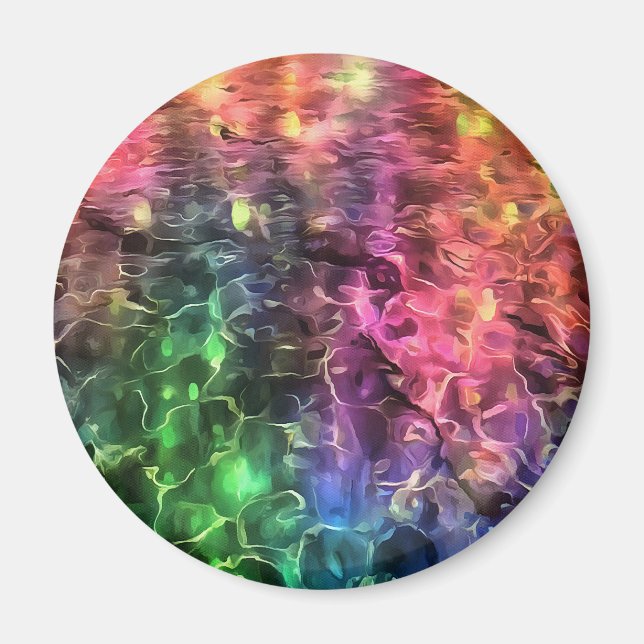 Das Ende der Abstrakten Rainbow-Kunst Magnet (Vorne)
