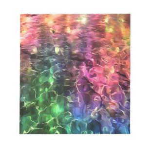 Das Ende der Abstrakten Rainbow-Kunst Notizblock