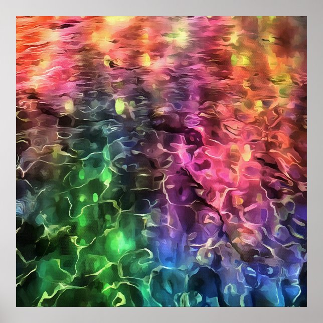 Das Ende der Abstrakten Rainbow-Kunst Poster (Vorne)