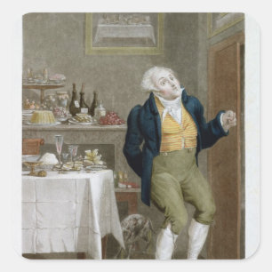 Das Ende der Gastronomes Quadratischer Aufkleber