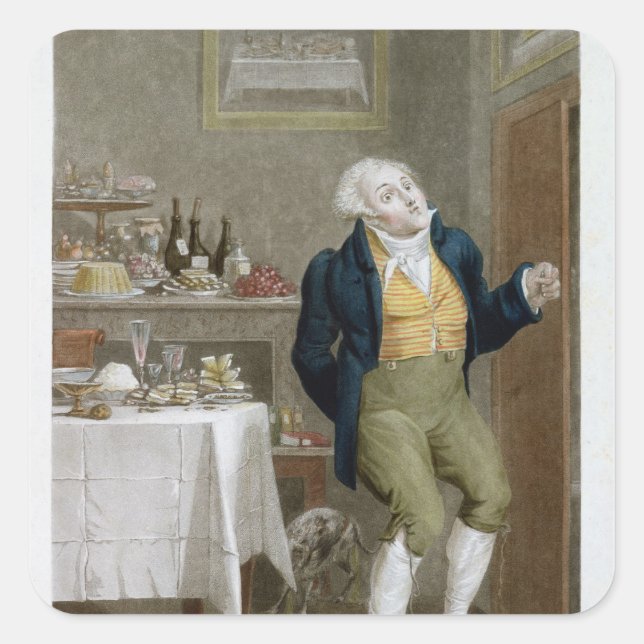 Das Ende der Gastronomie Quadratischer Aufkleber (Vorderseite)