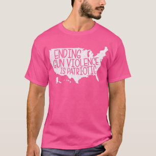 Das Ende der Gewalt von Waffen ist der patriotisch T-Shirt