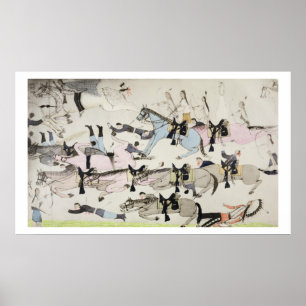 Das Ende der Schlacht (Tinte auf Papier) Poster