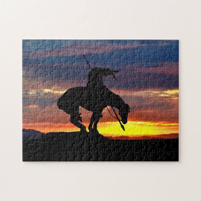 Das Ende der Silhouette Jigsaw Puzzle (Horizontal)